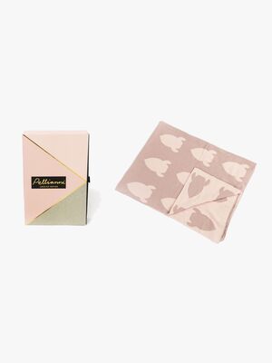 Pellianni Strikket Tæppe, Lyserød