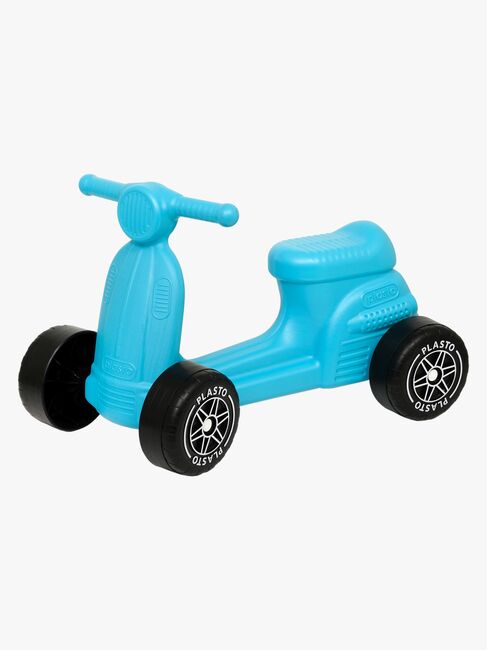 Plasto Scooter med Lydsvag Hjul 50 cm, Turkis