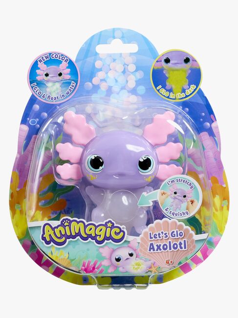 Animagic Let'S Glo Axolotl Pastel Glow In The Dark Figur