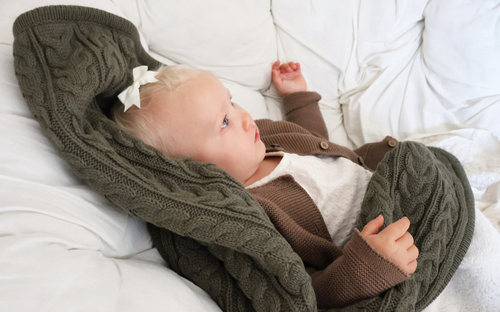 Vinter & Bloom Cuddly Tæppe, Dusty Olive