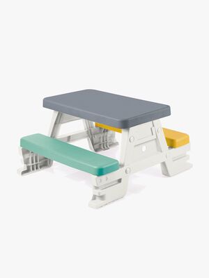 Dolu Picnicbord til 4, Hvid/Blå