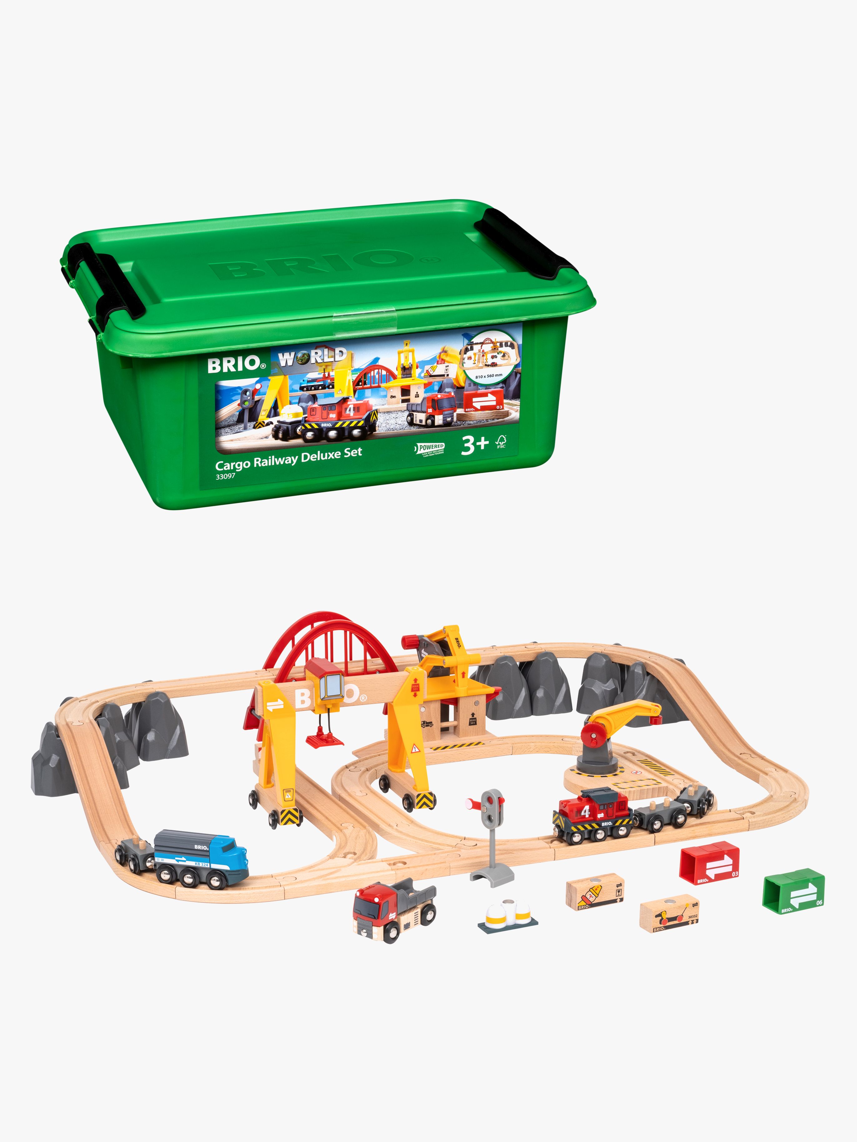 BRIO World 33097 Fragt- og Jernbanesæt Deluxe