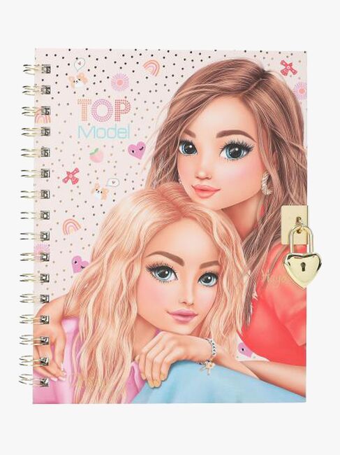 TOPModel Dagbog med Hjertelås & Armbånd