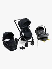 Beemoo Move Duo Kombivogn inkl. Route i-Size Autostol Baby & ISOFIX Base, Black/Mineral Grey