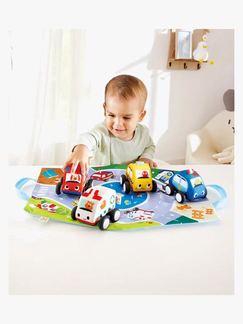 Hape Pull-Back Soft Bilsæt