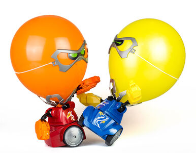 Silverlit Robo Kombat Balloon Puncher 2-pak, Rød/Sort