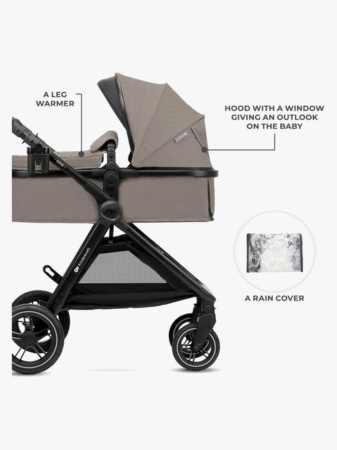 Kinderkraft ESME PRO 3-in-1 Duovogn Travelsystem, Sand Beige