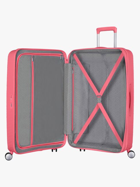 American Tourister Soundbox Spinner Kuffert 97L, Sun Kissed Coral