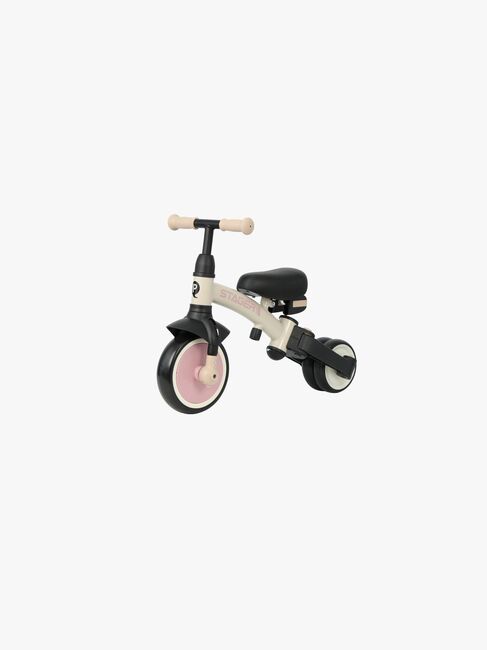 QPlay Stager 3-i-1 Transformerbar Trehjulet Cykel, Pink