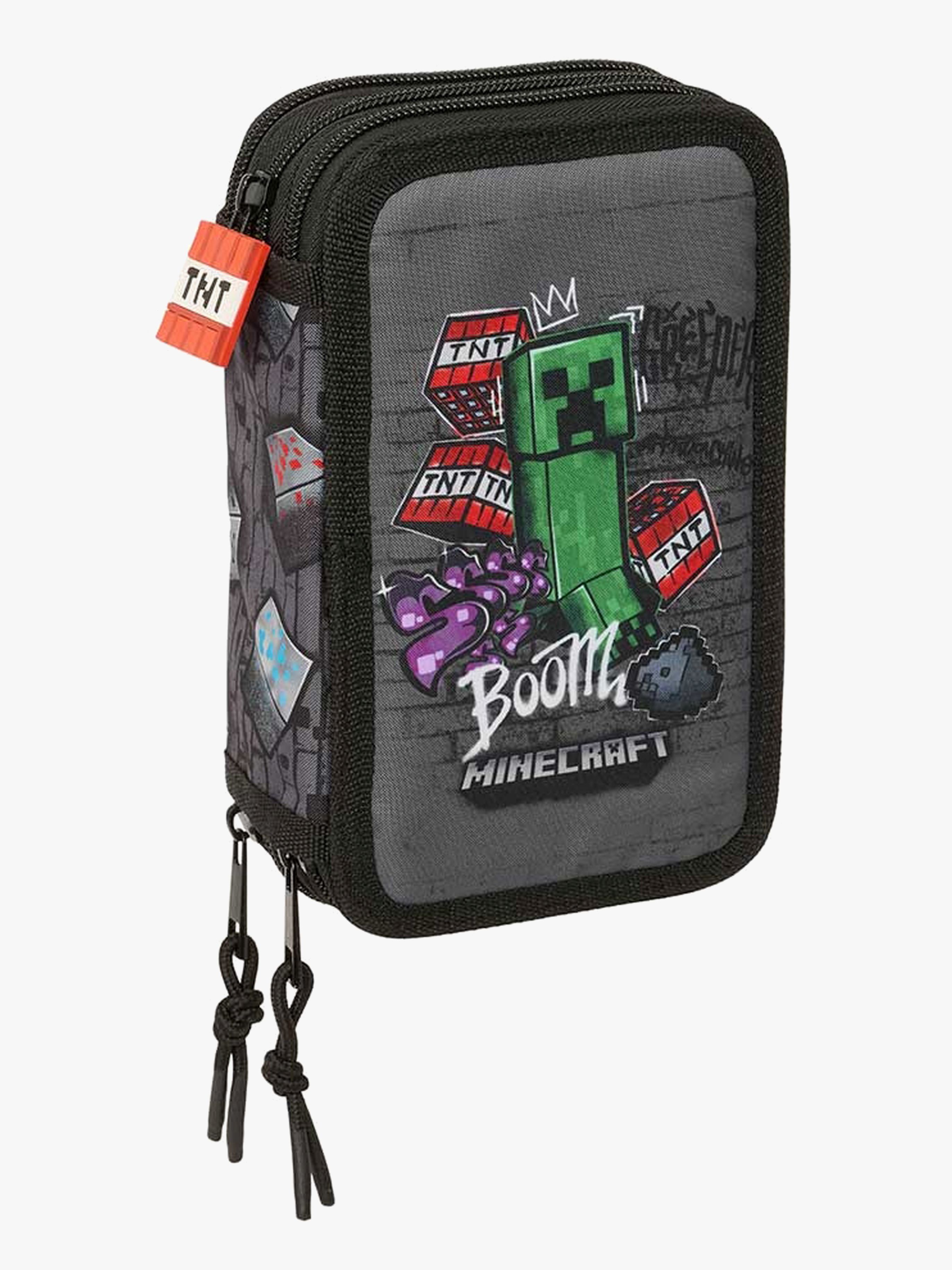 Minecraft  Fyldt Penalhus med 3 Rum 37 Dele, Graffiti