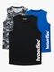 Hyperfied Bounce Tank Top 3-pak, Black/Camo Black/Blue