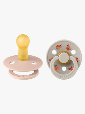 BIBS Studio Colour Ladybug Sut 2-pak Latex Str. 2, Blush