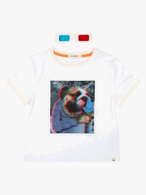Billybandit T-Shirt & 3D-Briller, White