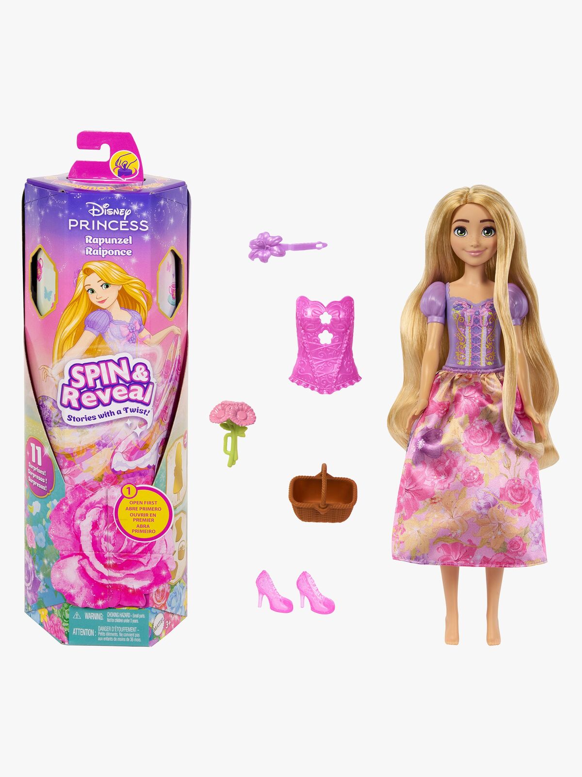 Disney Princess Fashion Reveal Rapunzel Dukke