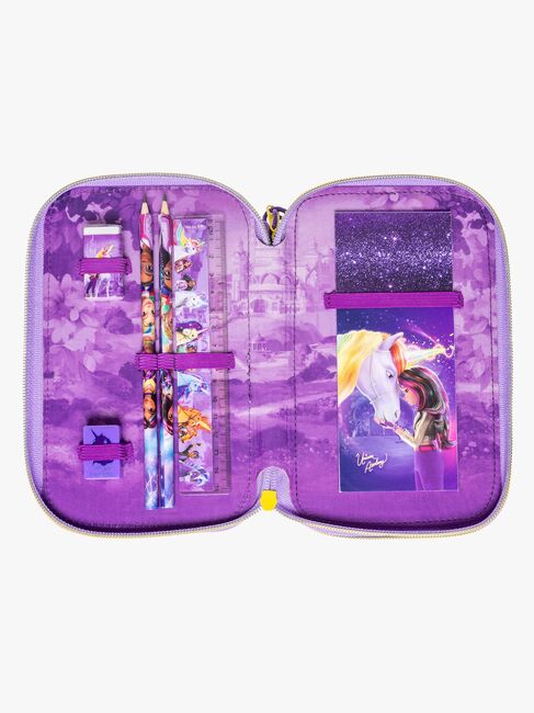 Unicorn Academy Dobbelt Penalhus, Lilla