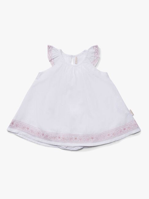 Petite Chérie Atelier Vere Kjole, White/Pink