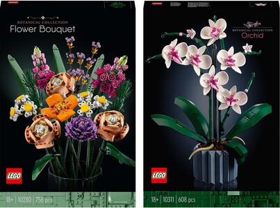 LEGO Icons Botanical Collection 10311 Orkidé & 10280 Blomsterbuket