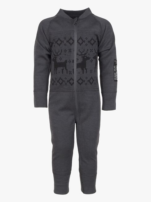 Lindberg Kåbdalis Merino Termoundertøjs-heldragt Merinomix, Anthracite