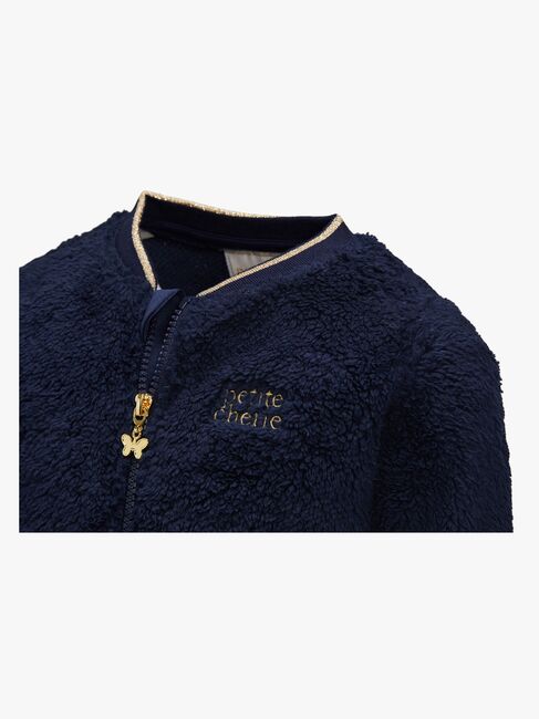 Petite Chérie Atelier Vienna Fleecetrøje, Black Iris