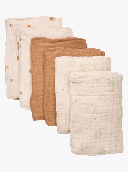 Pippi Musselin Tæpper 6-Pak, Almond