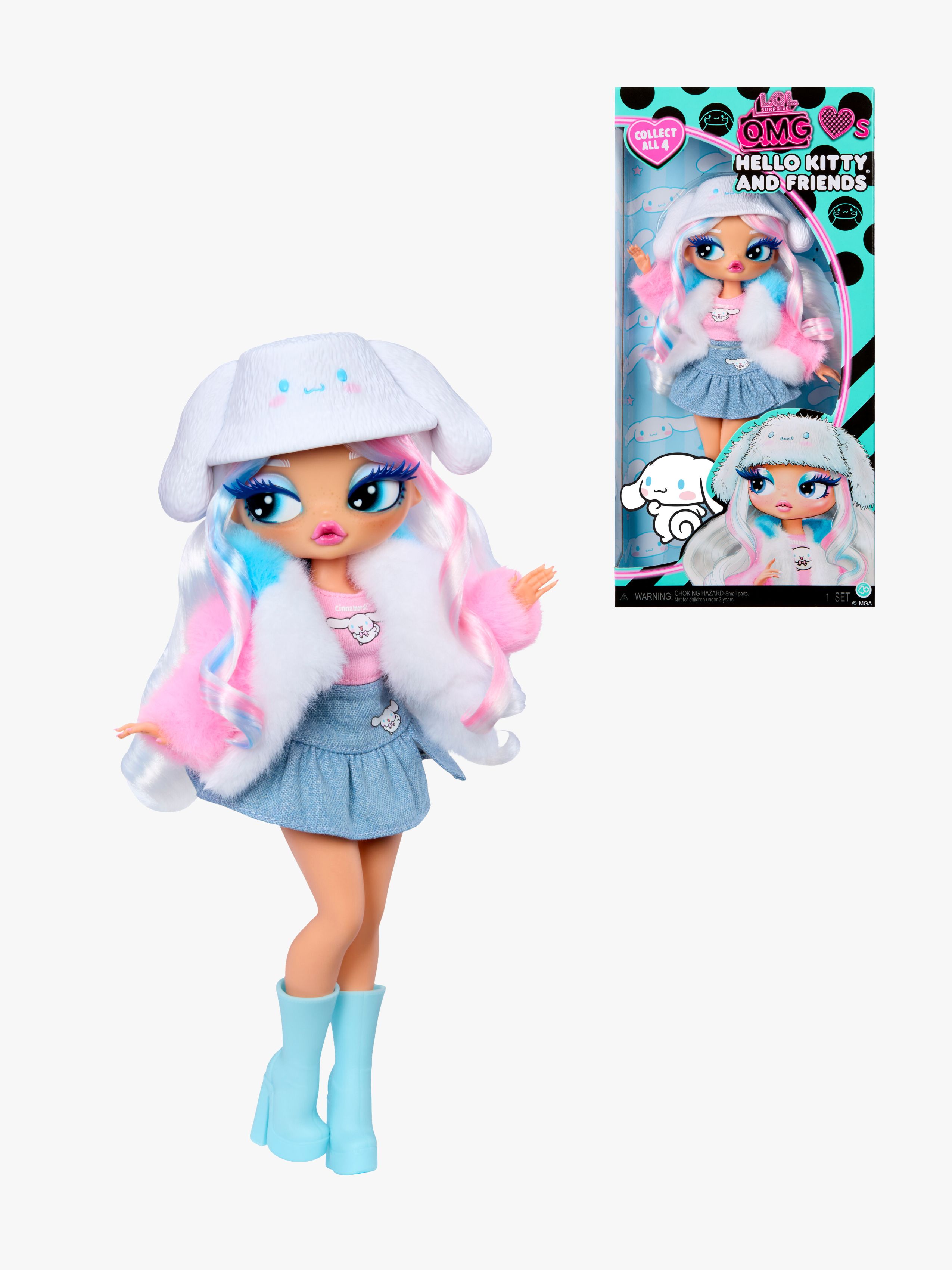 L.O.L OMG Hello Kitty Modedukke Cinnamoroll