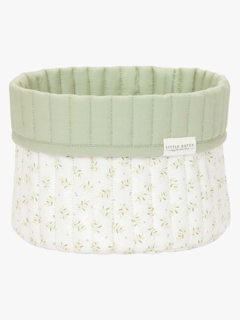 Little Dutch Blueberry Leaves Opbevaringskurv S, Grøn