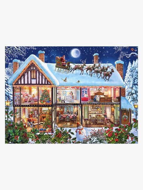 Ravensburger Puslespil Jul Hjemme, 100 Brikker