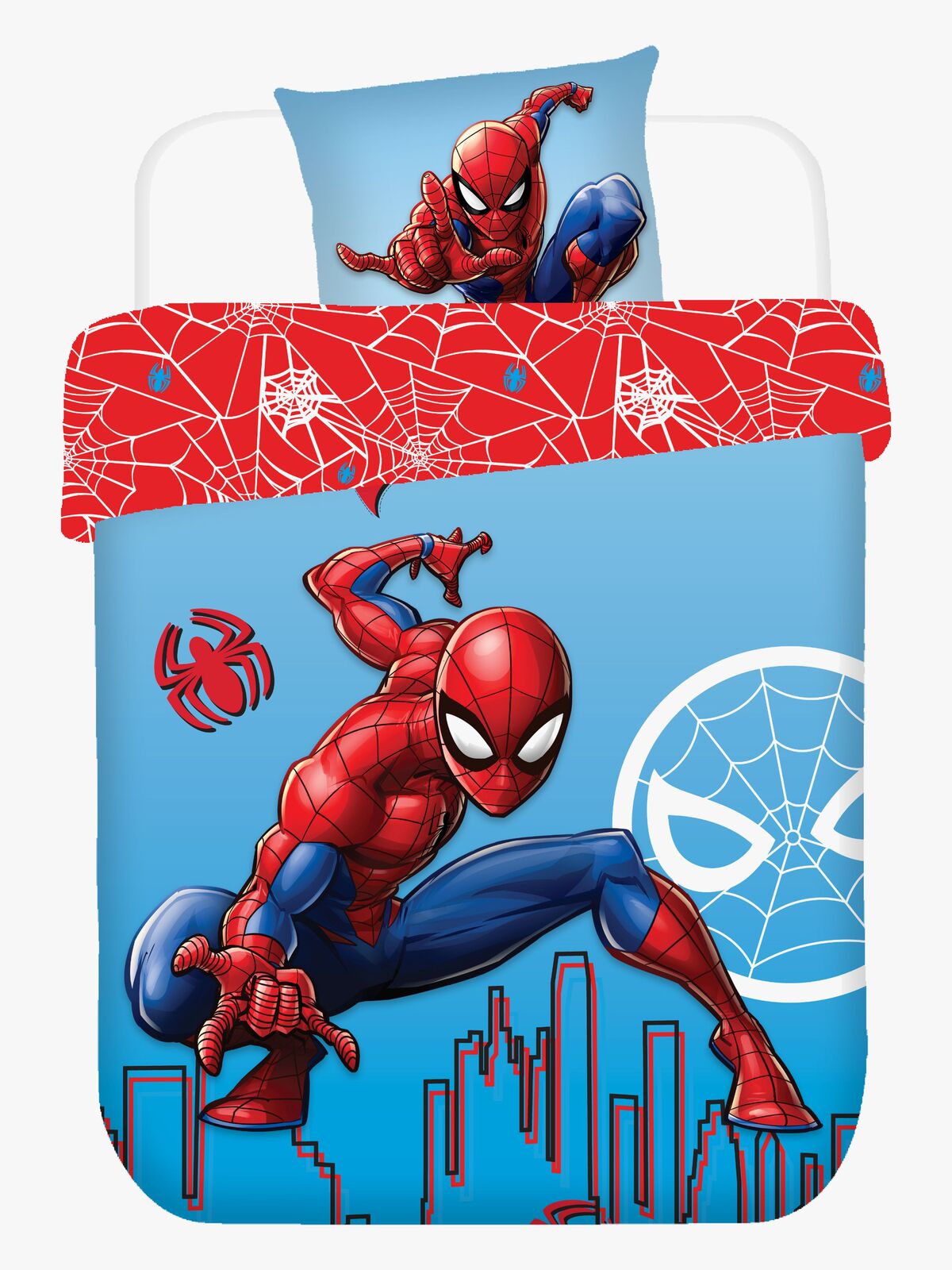 Marvel Spider-Man Sengesæt 140x200, Blå