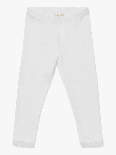 Petite Chérie Atelier Amandine Leggings 2-Pak, Pink/White