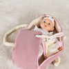 Cloudberry Castle Dukke med Bærekurv 40 cm, Pink