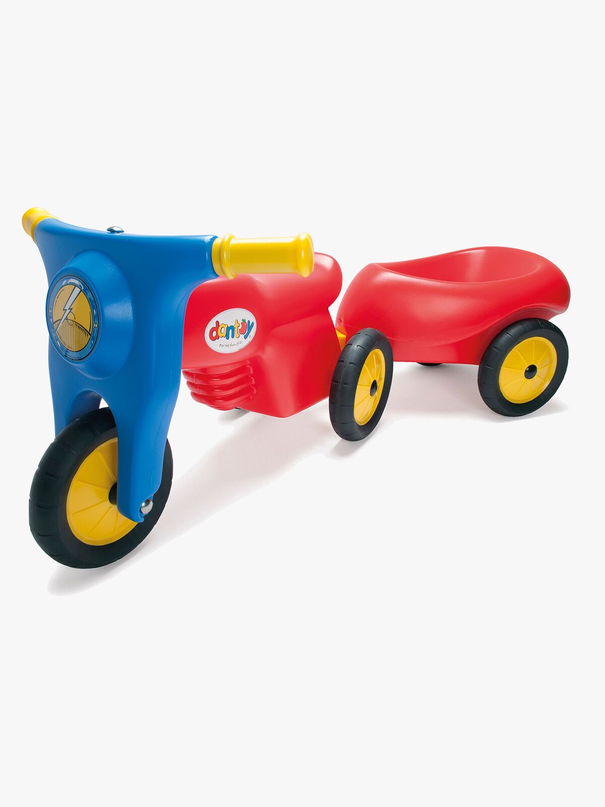 Dantoy Trailer Gummihjul, Rød/Blå