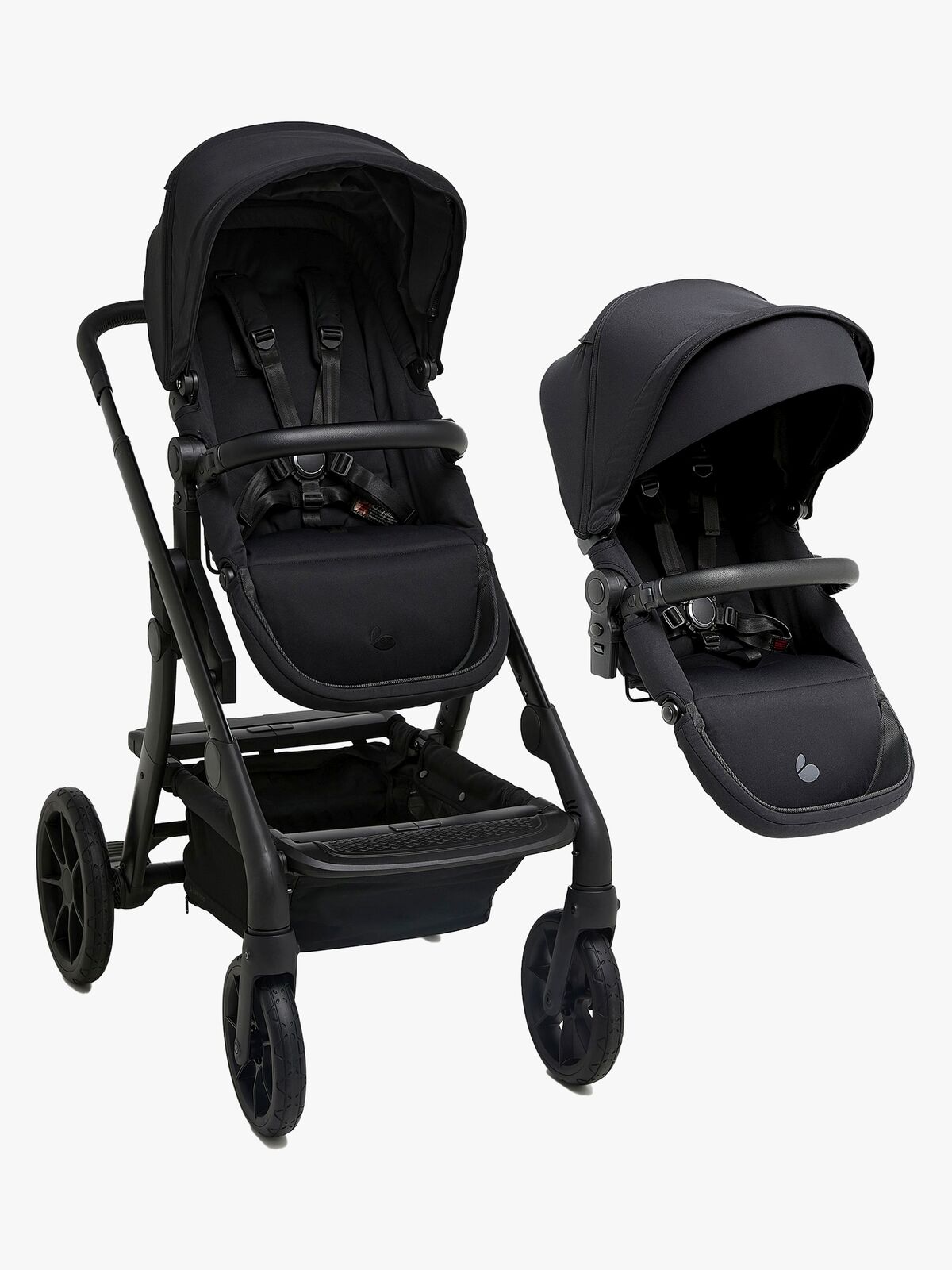 Beemoo Pro Max Søskendevogn, Coffee Black