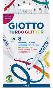 Giotto Turbo Glitter Tus 8-pak