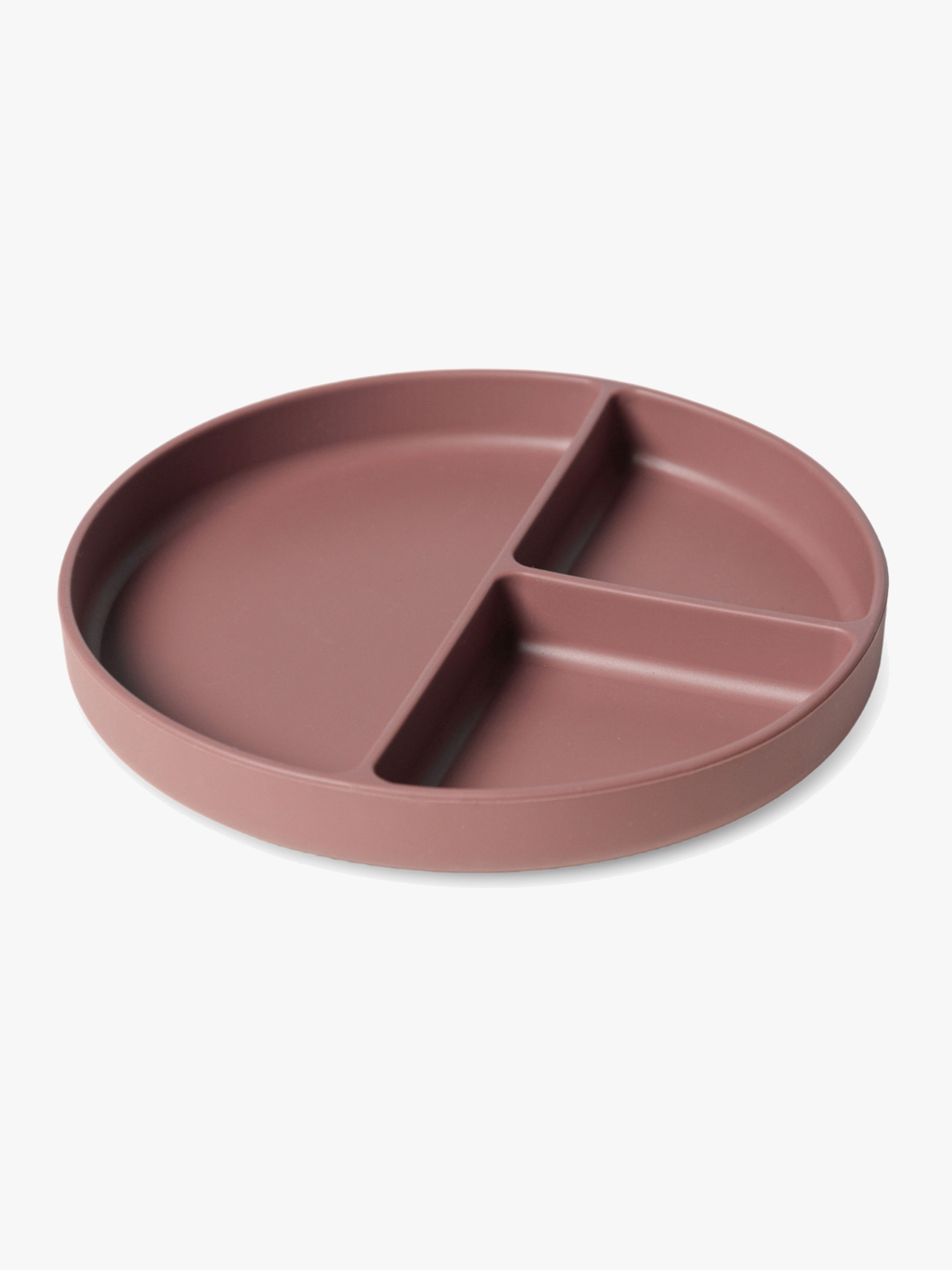nuuroo Mingo Opdelt Tallerken Silikone, Mahogany