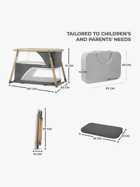 Kinderkraft Sofi Weekendseng, Grey