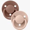 BIBS Sut De Lux 2-pak Silicone, Woodchuck/Blush