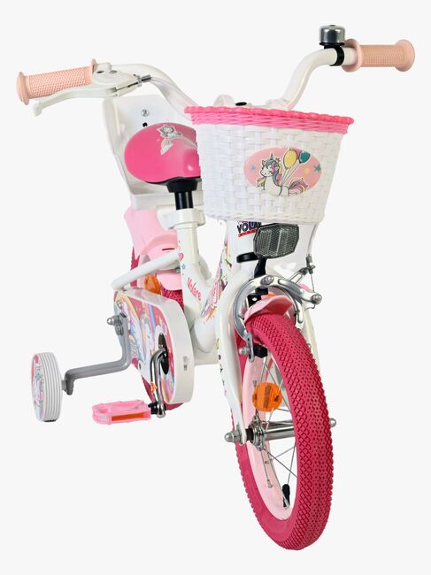 Volare Unicorn Cykel 12 Tommer, Hvid