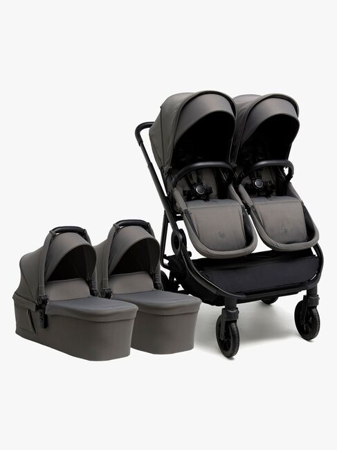 Beemoo Pro Twin 2 Tvillingevogn, Mocha Grey