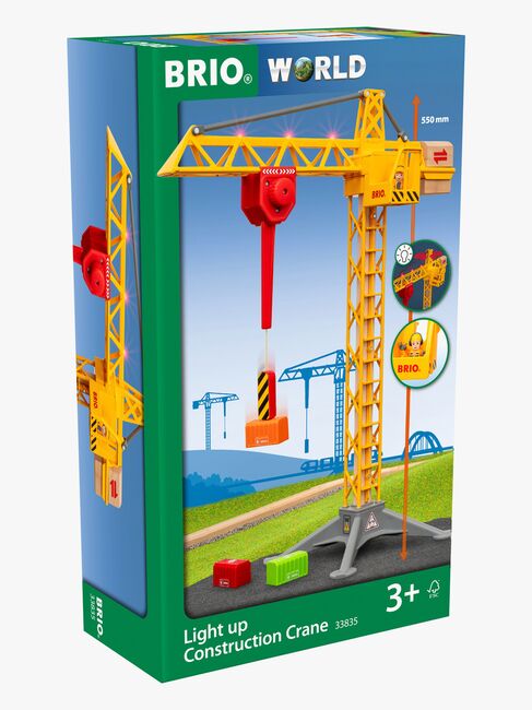 BRIO 33835 Byggekran Med Lamper