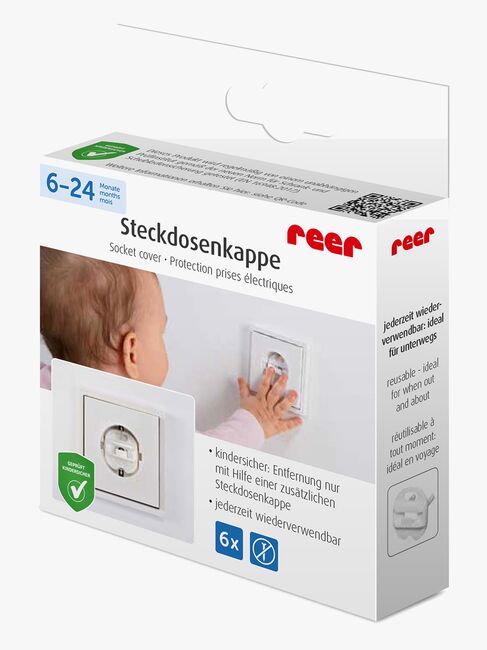 Reer Sikkerhedsstik 6-pak, Hvid