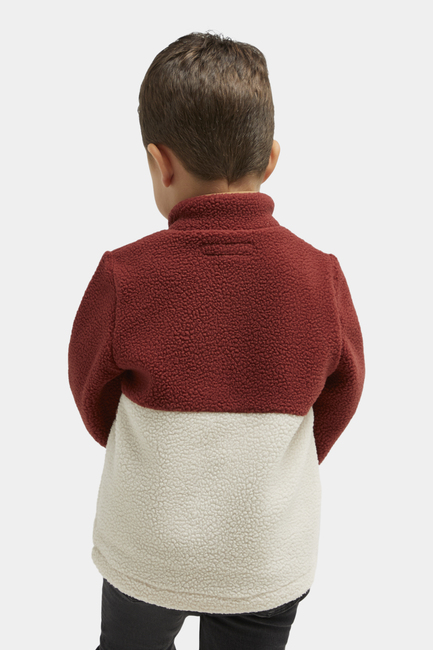 Nordbjörn Rydal Fleecetrøje, Madder Brown/Rose Dawn/Oatmeal