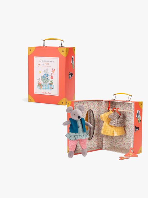 Moulin Roty Garderobetaske med Dukke Nini