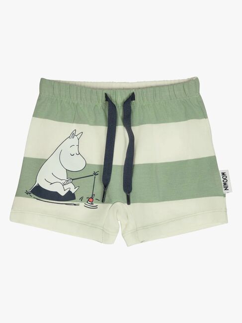 Mumitroldene by Martinex Free Time Shorts Sæt, Grøn/Hvid