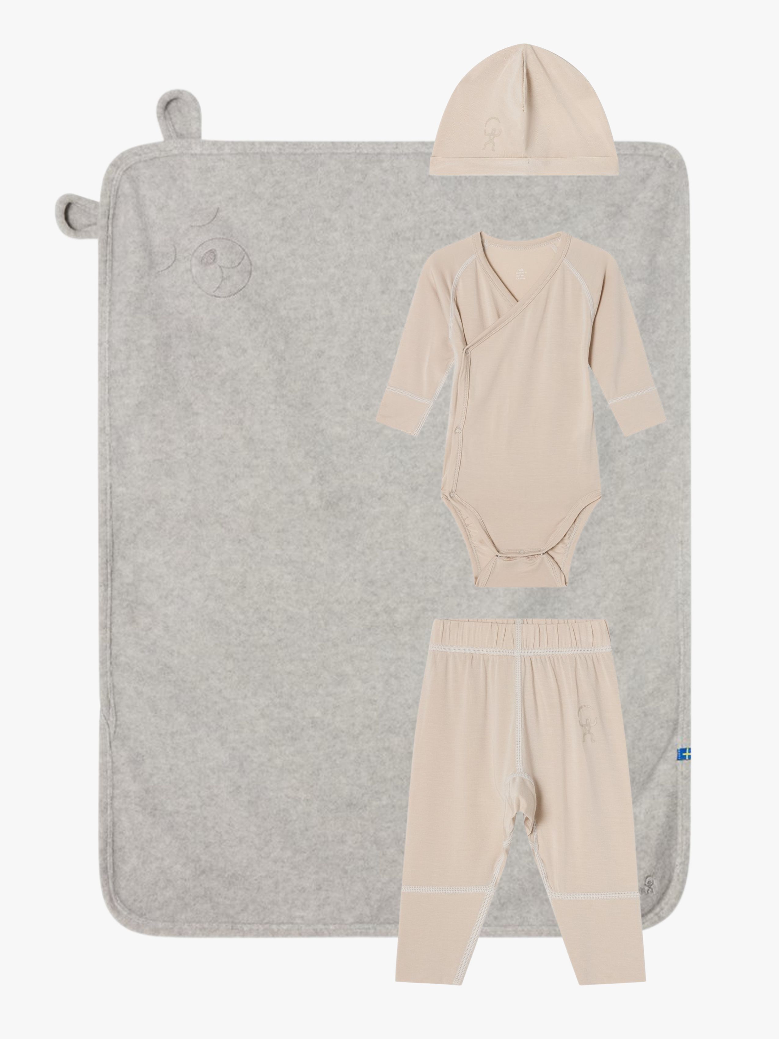 Isbjörn of Sweden KOALA Cozy Sæt Baby, Cream, 68-74