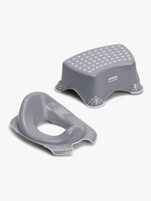 Beemoo CARE Anti-Slip Toiletsæde & Skammel, Grå