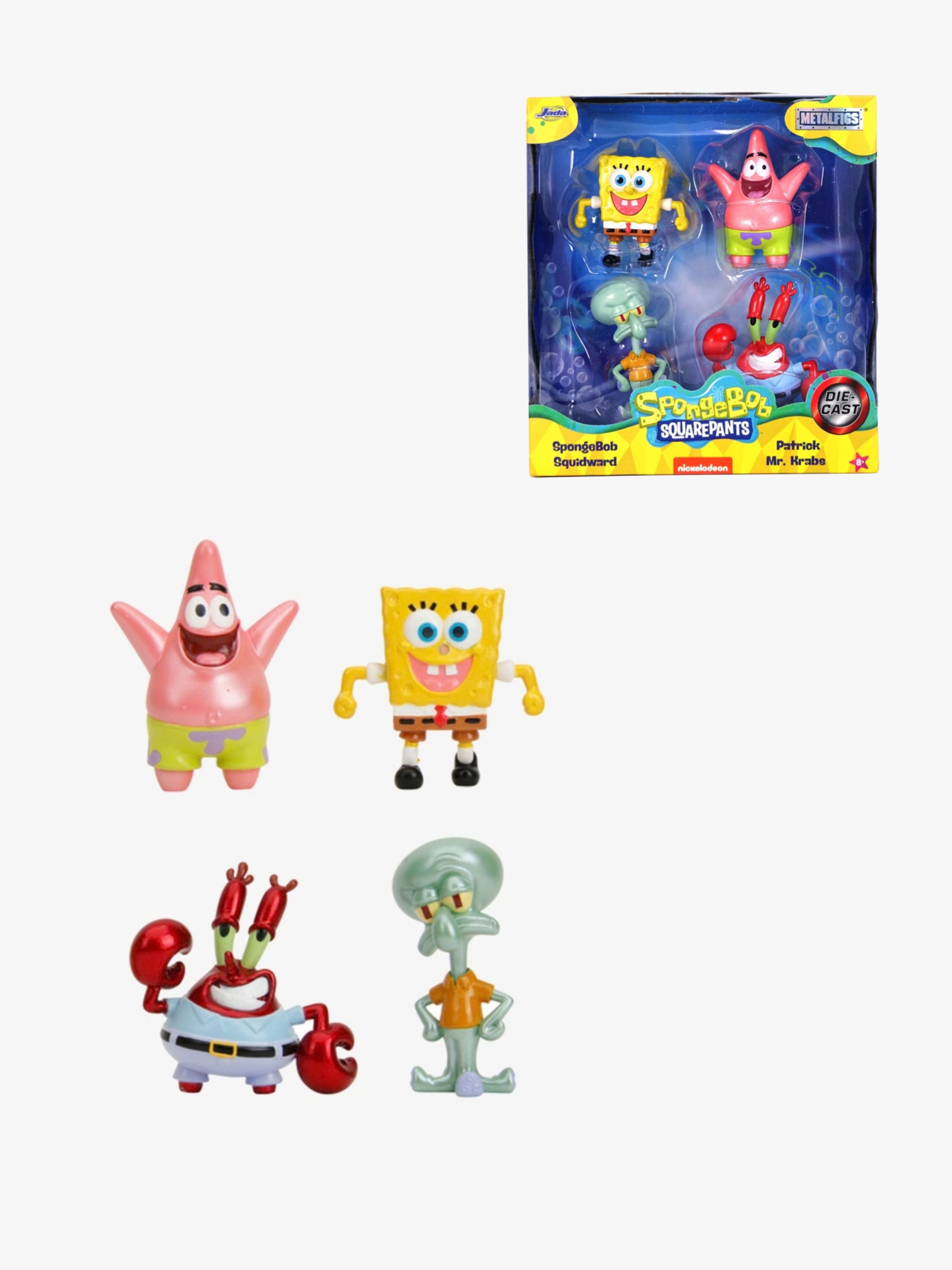 SvampeBob Firkant Samlefigurer 4-Pak 6 Cm