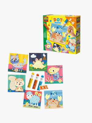 SES Creative Prikmarkører XXL 3-pak med Aktivitetskort