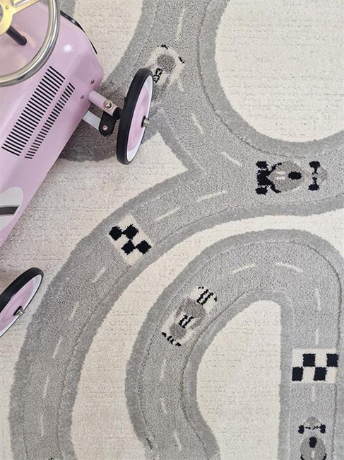 KMCarpets Gulvtæppe Vej 120x170, Creme