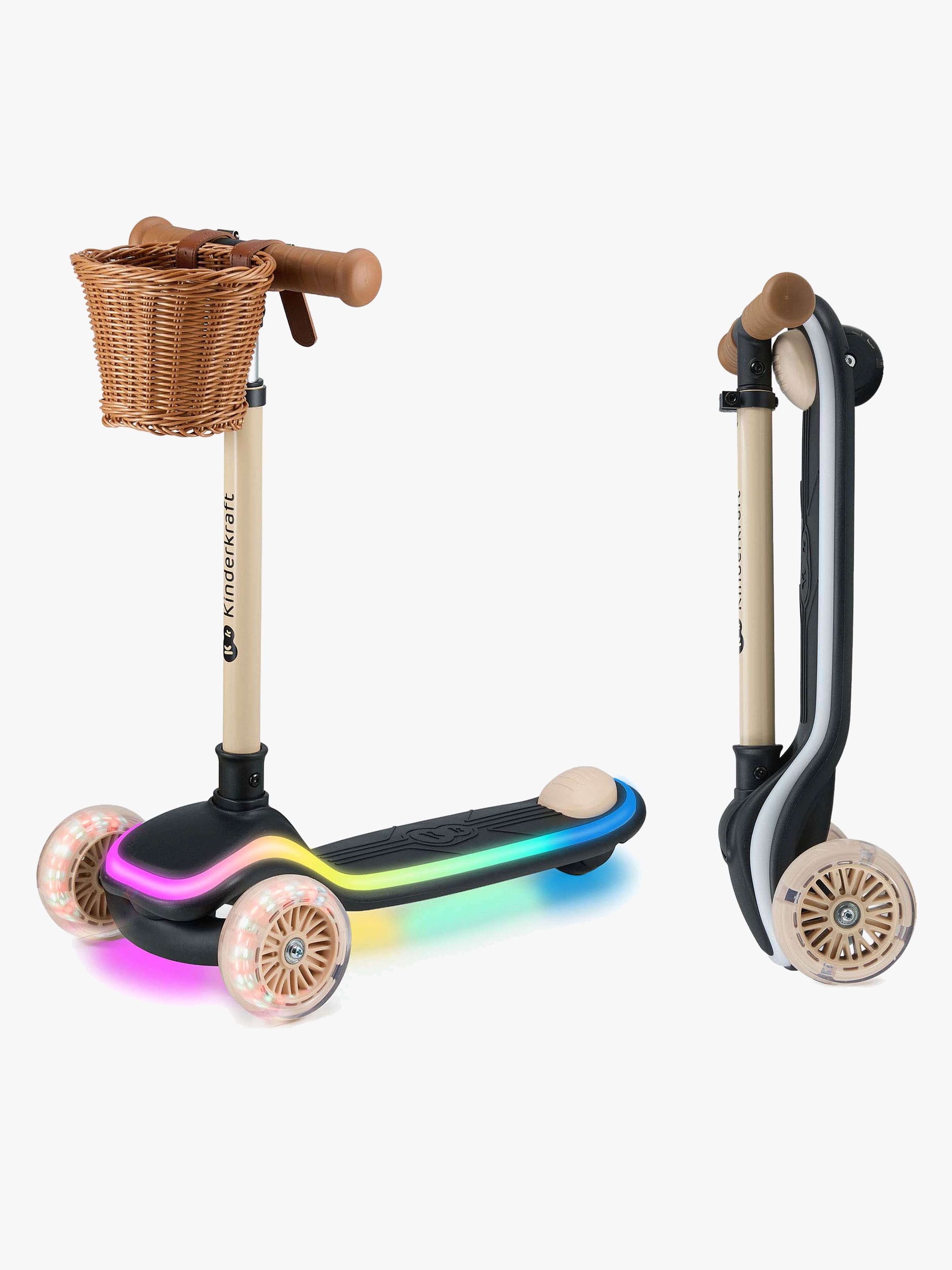 Kinderkraft Raket Sammenklappelig 3-hjulet Løbehjul, Beige