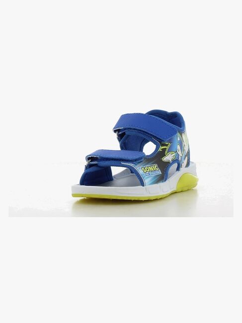 Sonic Blinkende Sandaler, Blue/Neon Yellow